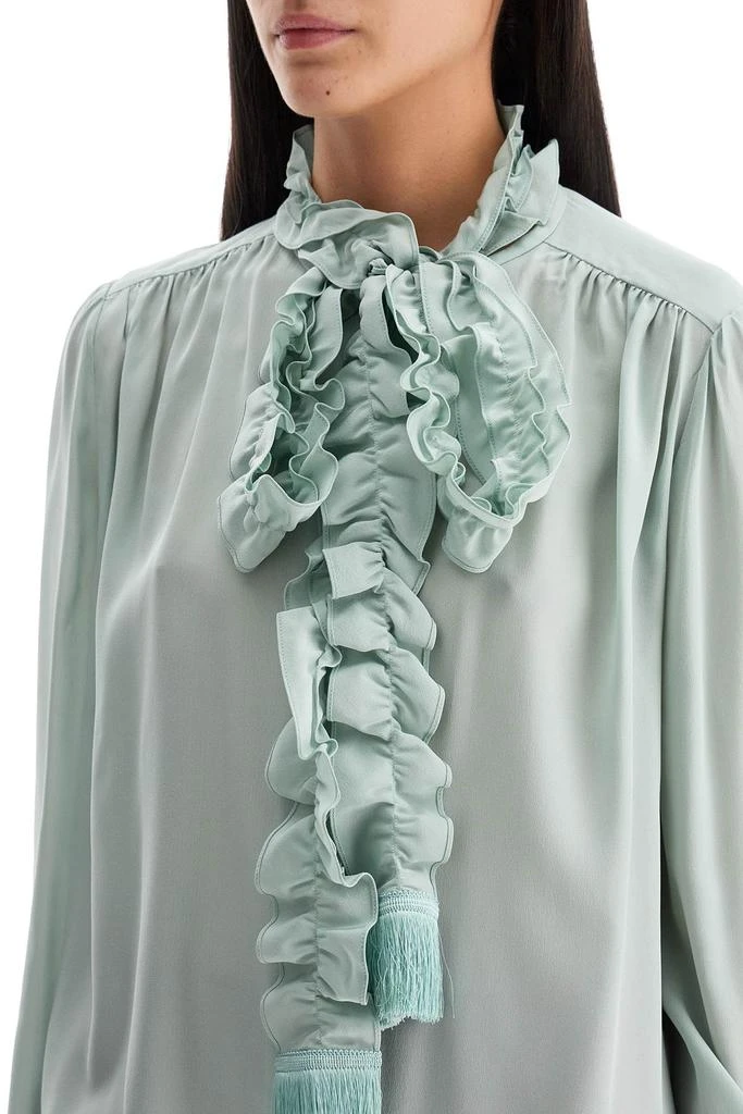 Valentino silk blouse with bow detail 4
