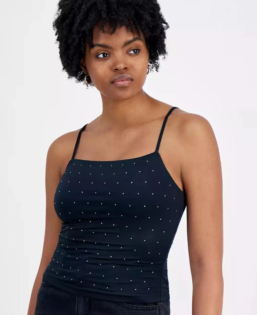Almost Famous Juniors' Embellished Square Neck Cami 3