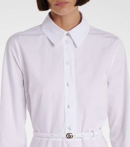 gucci cotton poplin midi dress Gucci