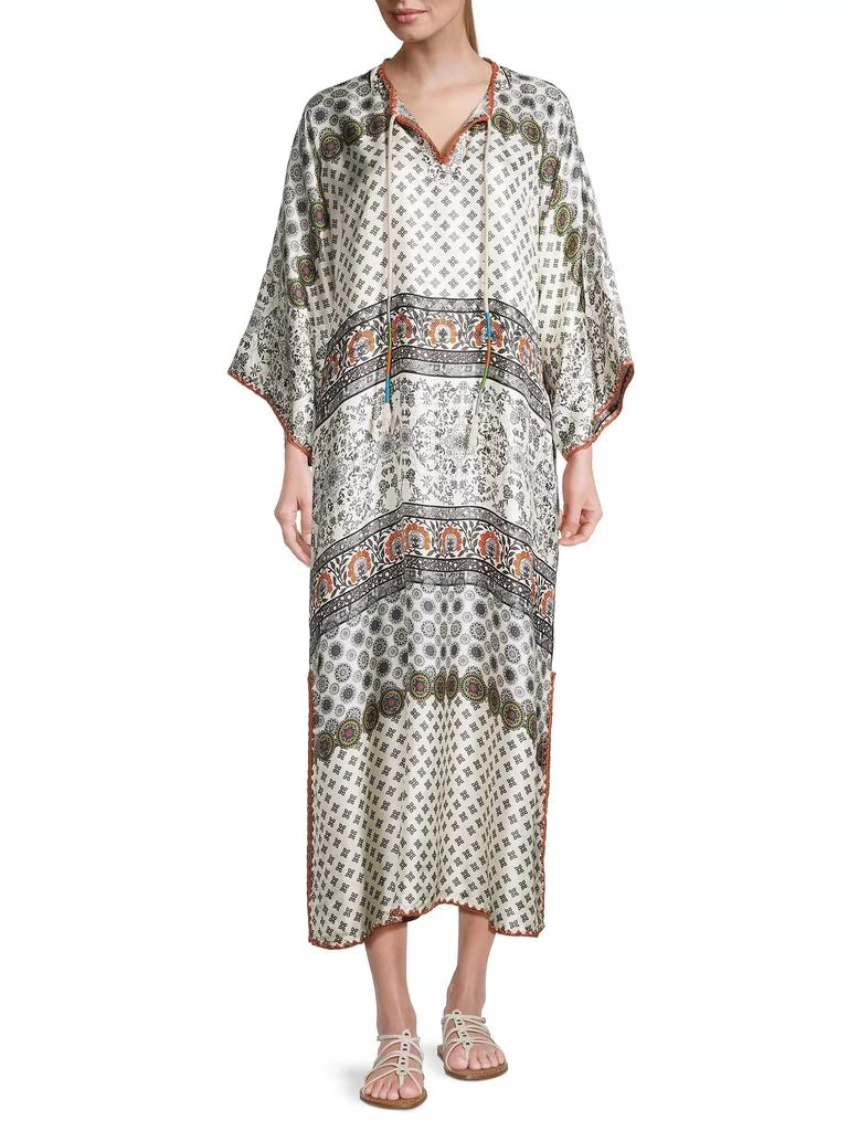 Johnny Was Corey Silk Shift Maxi Dress 2