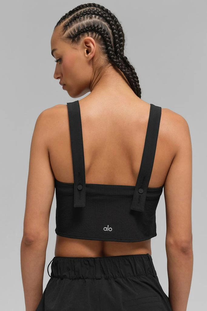 Alo Cropped Dreamscape Tank - Black 4