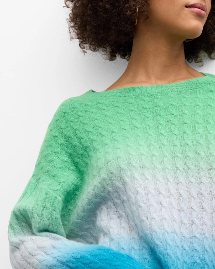 Naadam Cashmere Ombre Cable-Knit Sweater 5