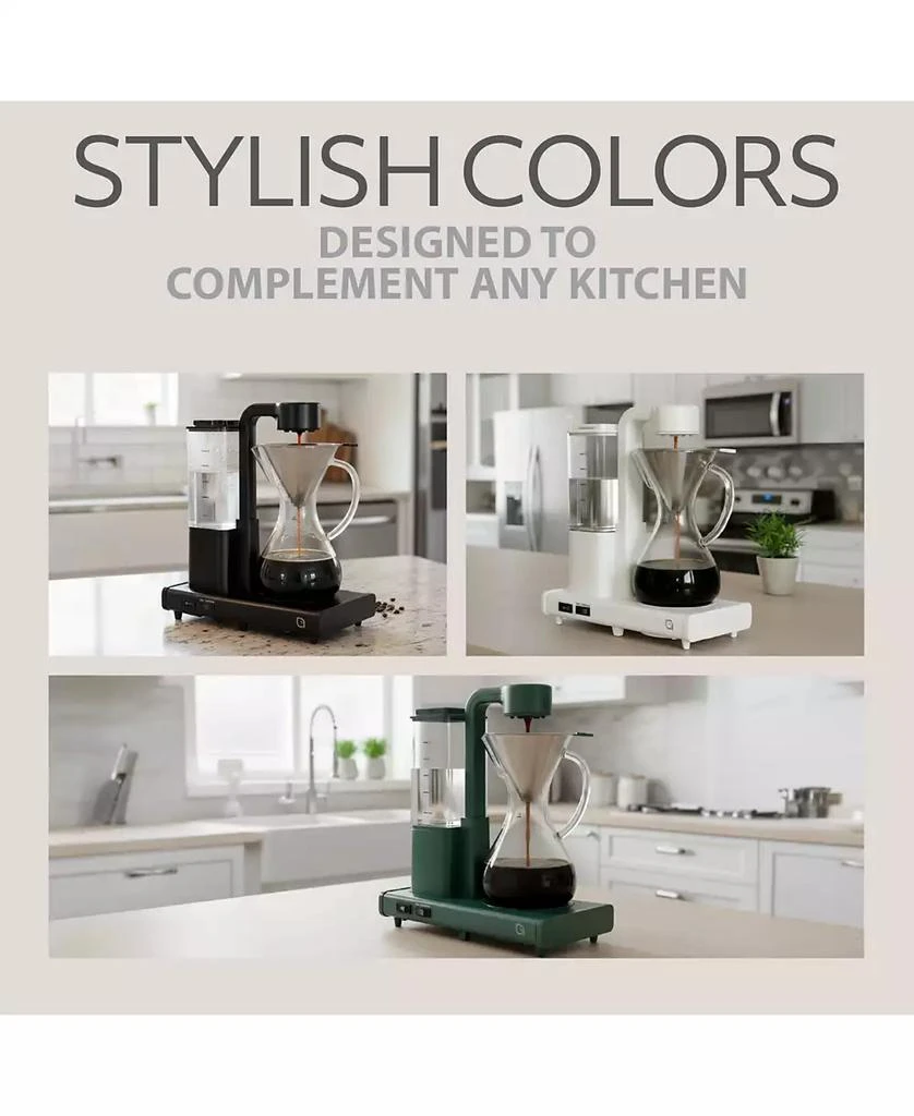 Willow Kitchen Eco Series 10-Cup Pour Over Drip Hot 
Iced Coffee Maker Machine 8