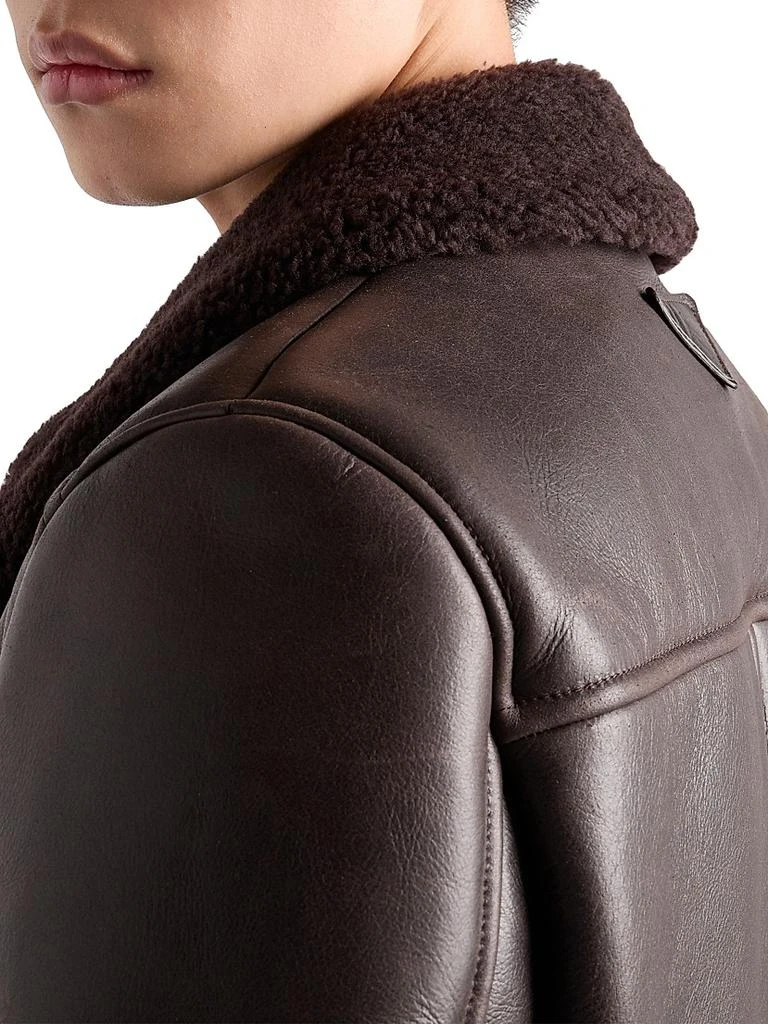 Prada Leather and Shearling Jacket 6