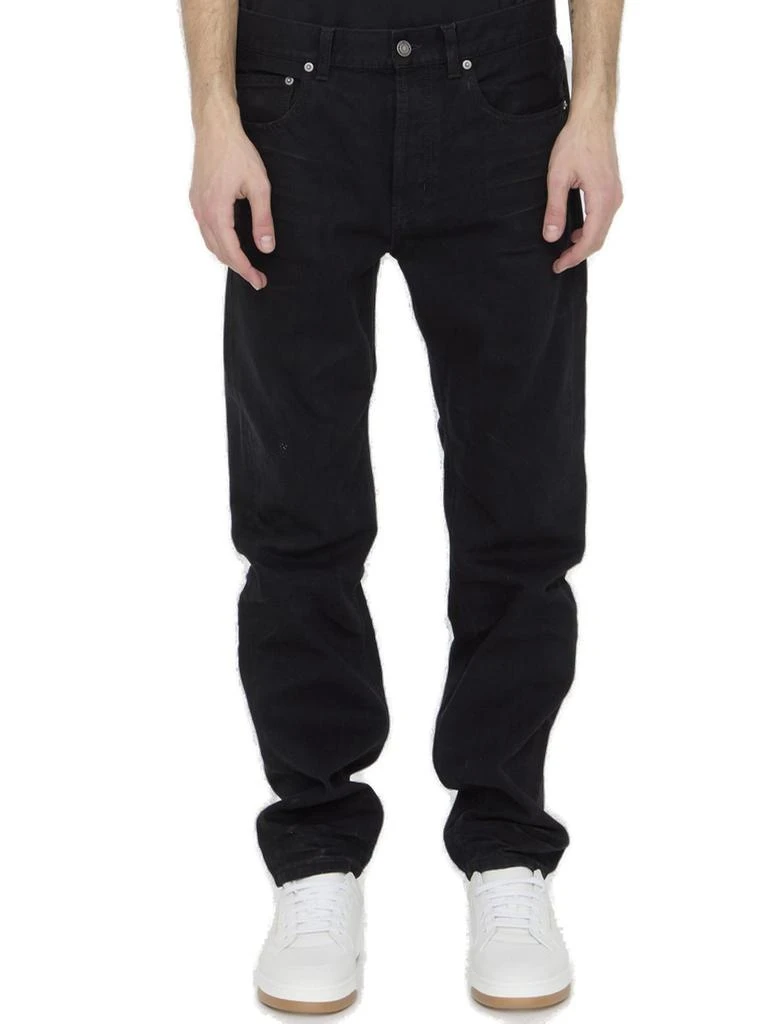 Yves Saint Laurent Saint Laurent Button Detailed Straight Leg Jeans 1