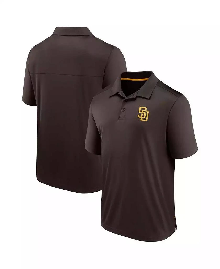 Fanatics Men's Brown San Diego Padres Hands Down Polo Shirt 1