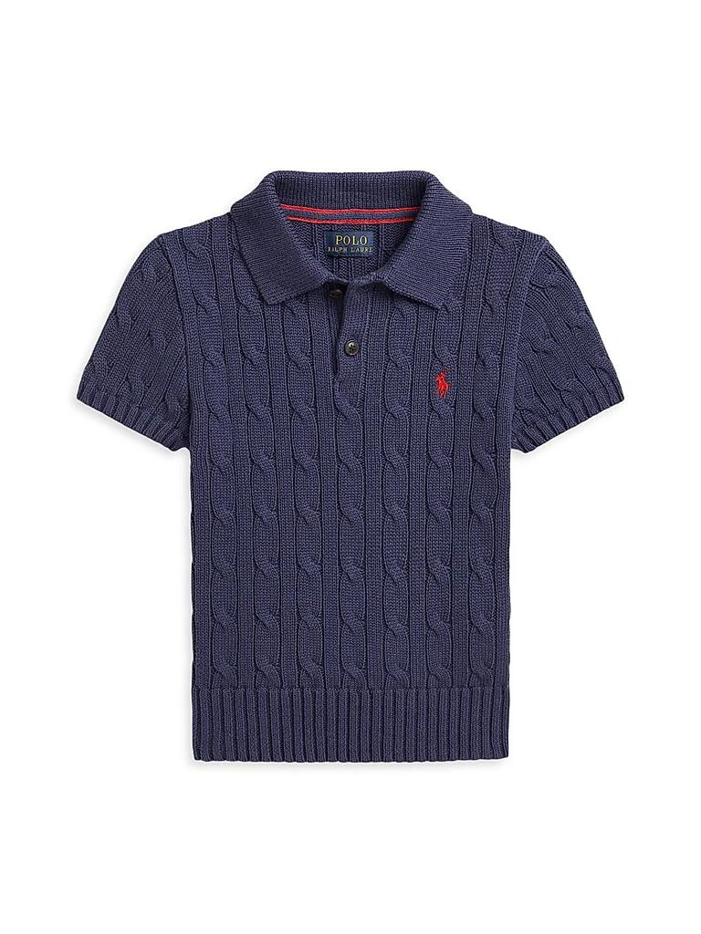 Ralph Lauren Little Boy's &amp; Boy's ​Cable-Knit Polo Shirt 1