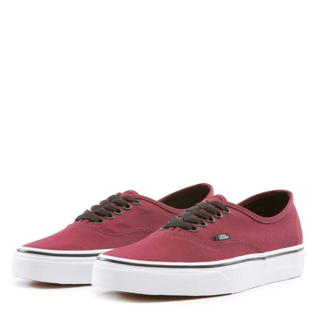Vans Authentic VN000QER5U8 Sneakers Men US 7 Burgundy Canvas Skate Shoes RHS3262