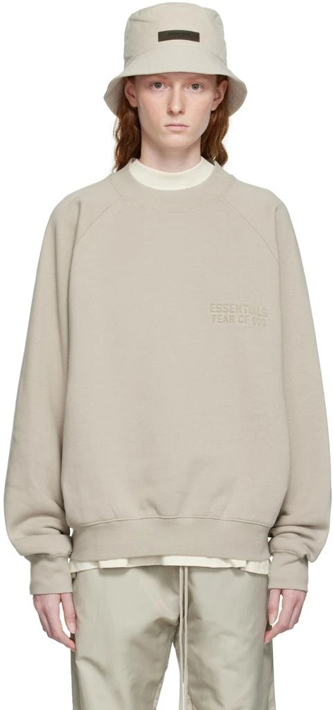 Fear of God ESSENTIALS Gray Crewneck Sweatshirt 1