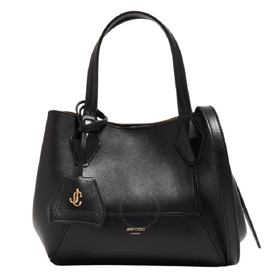 Jimmy Choo Black Nappa Leather Shopping Bag - Tote Bags