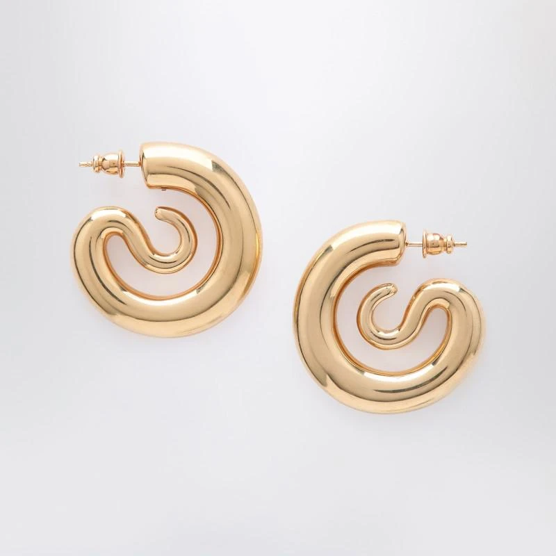 Panconesi Small gold Serpent Hoops earrings 1