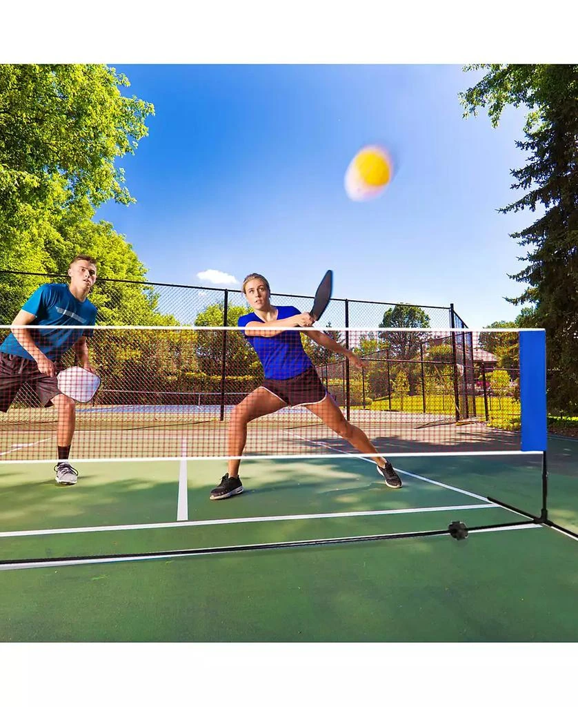 SUGIFT 14 x 5 Feet Portable Beach Training Badminton Net with Carrying Bag 3