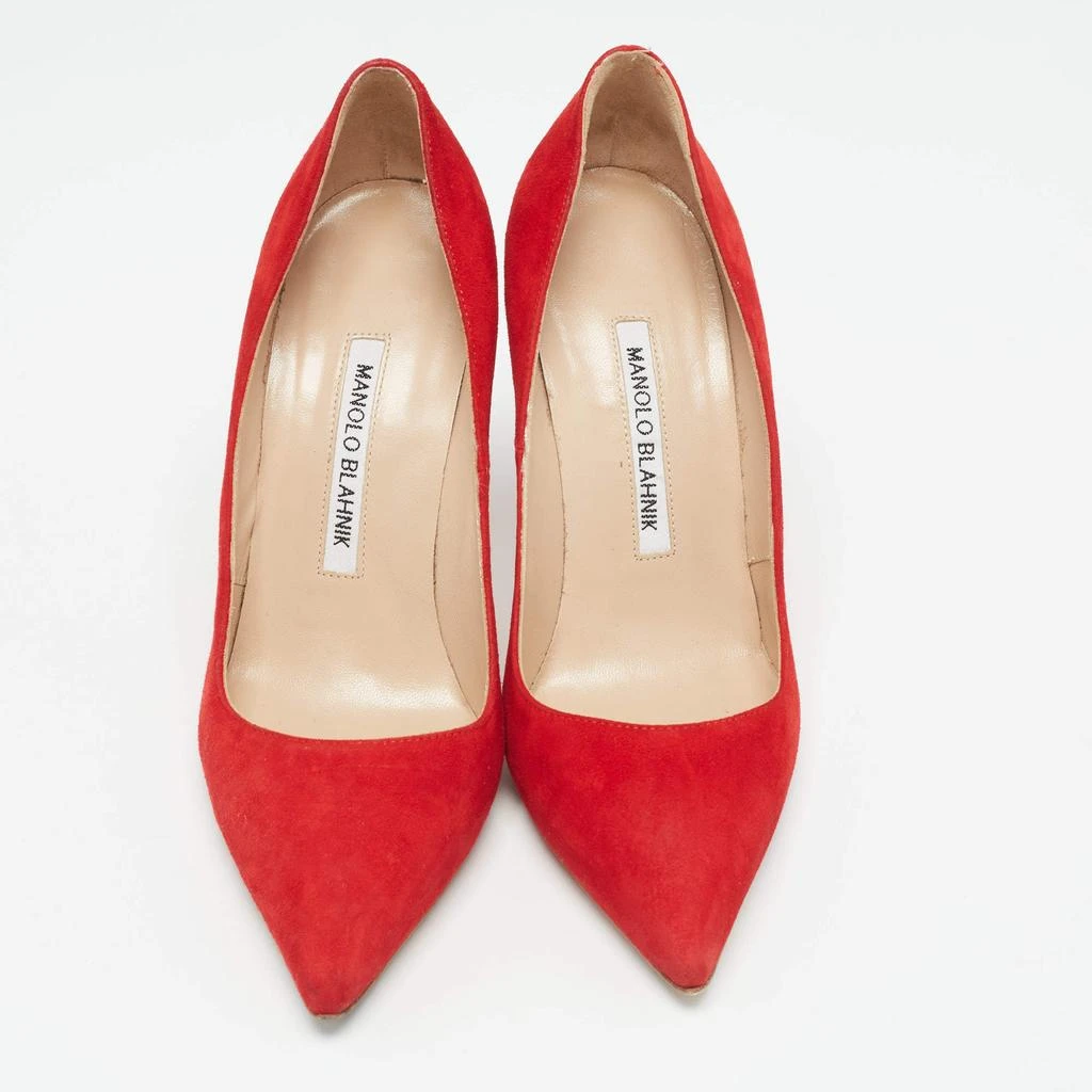 Manolo Blahnik Manolo Blahnik Red Suede BB Pumps Size 36.5 4