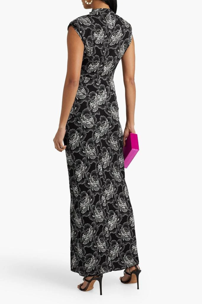 Diane von Furstenberg Apollo ruched floral-print jersey maxi dress 3