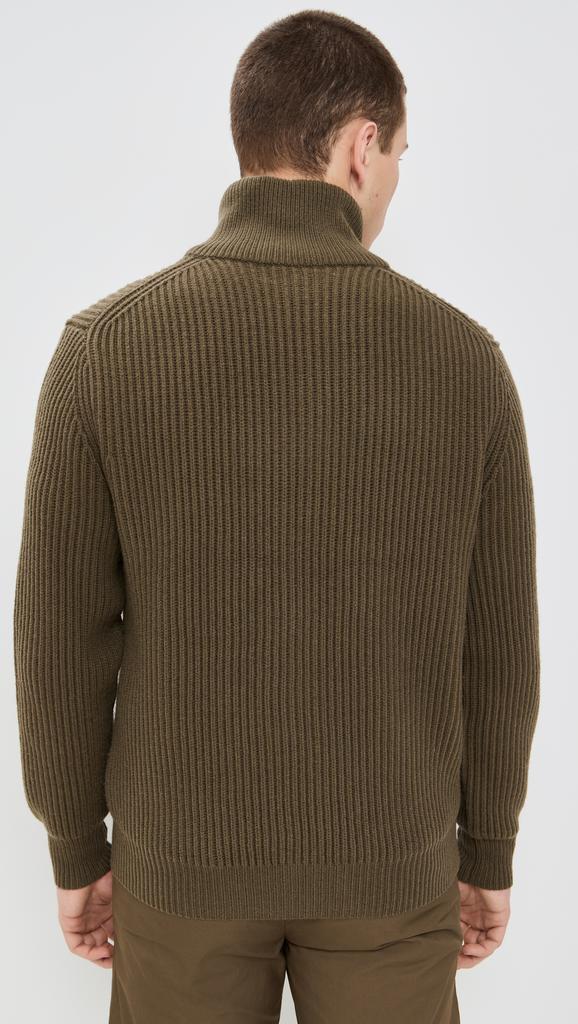Club Monaco Stitch Full Zip Cardigan