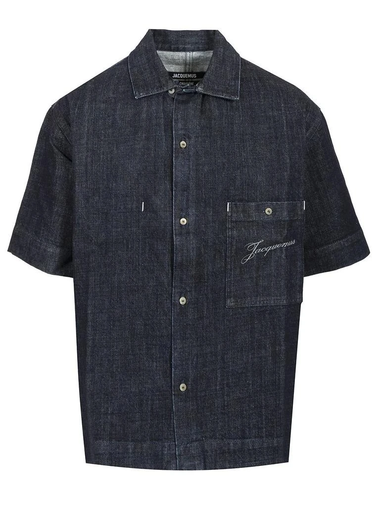 Jacquemus Jacquemus Collared Short-Sleeve Denim Shirt 1