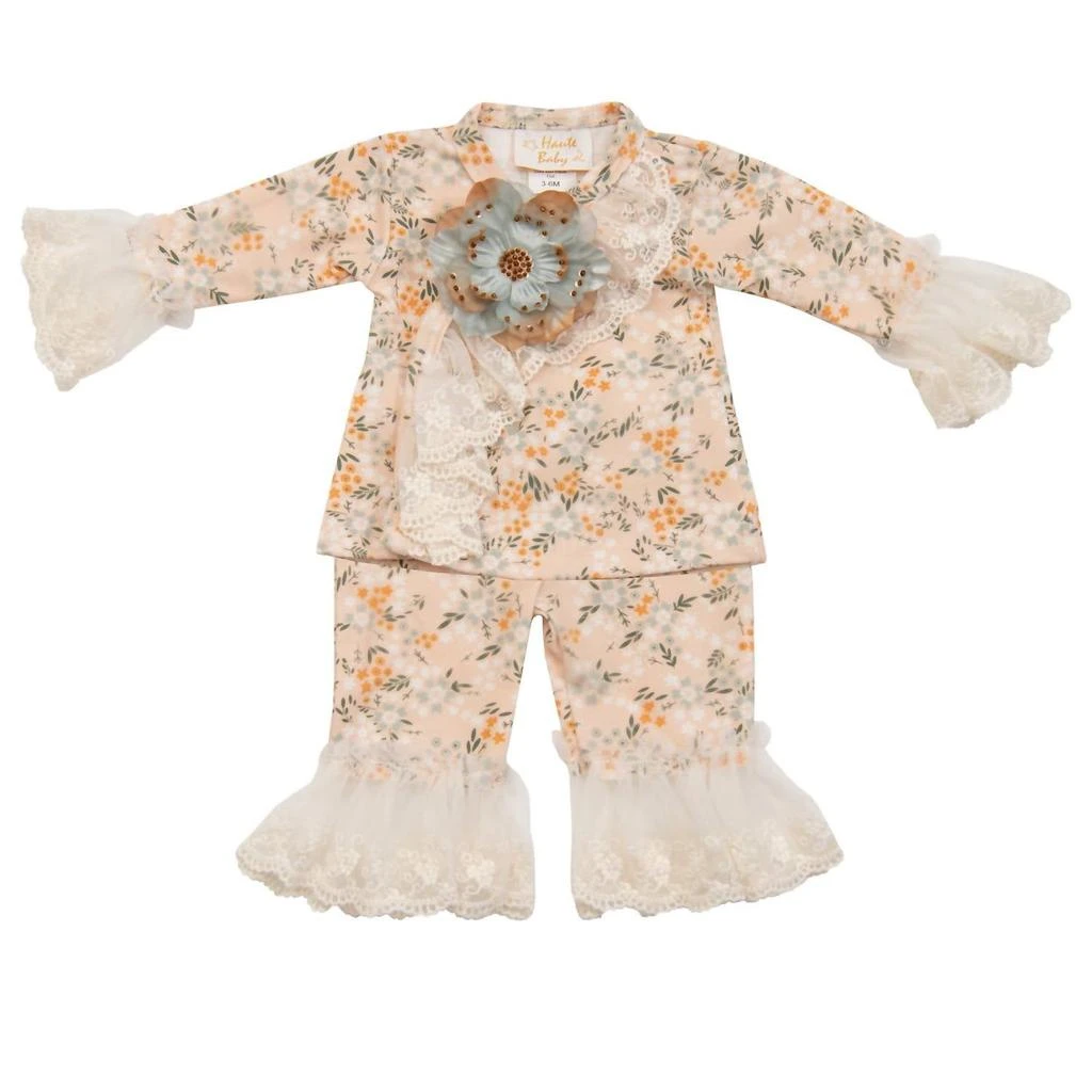 Haute Baby Haute Baby - Baby Girls Ava
s Garden Kimono Style 2pc Set