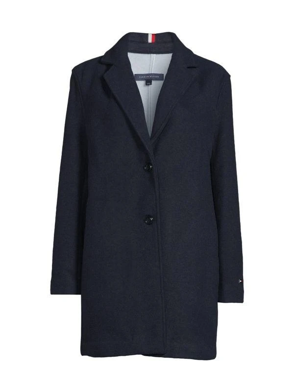 Tommy Hilfiger Notch Lapel Wool Blend Overcoat 3