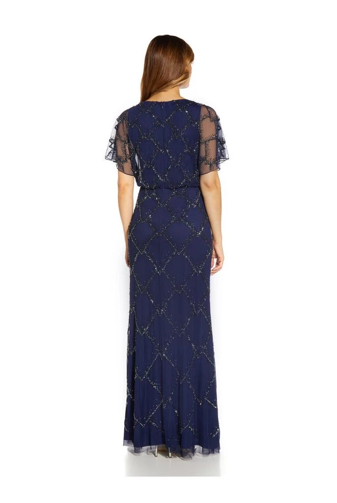 Adrianna Papell Beaded blouson gown 3