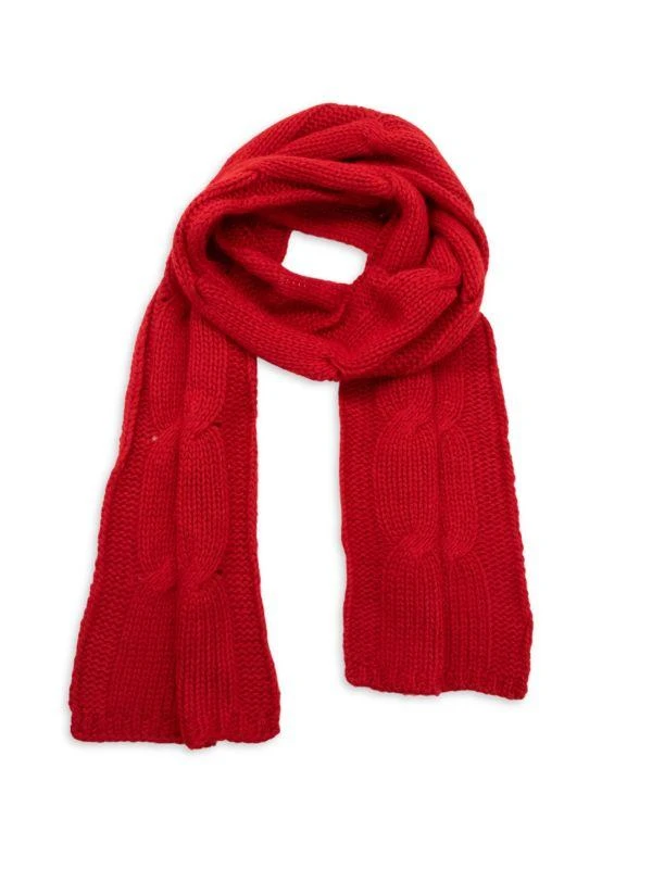Portolano Cable Knit Wool Blend Scarf 1