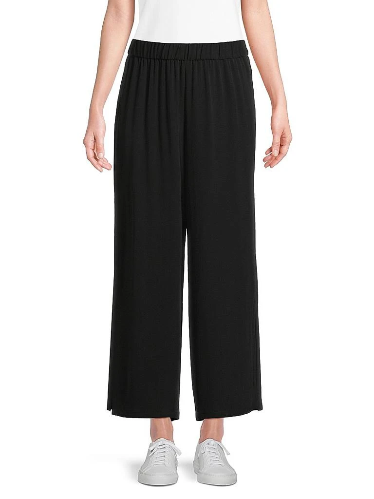 Eileen Fisher Silk Straight-Leg Pants 3
