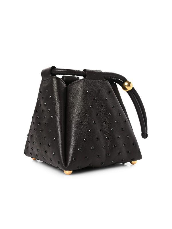 Bottega Veneta Studded Leather Mini Top Handle Bag - Tote