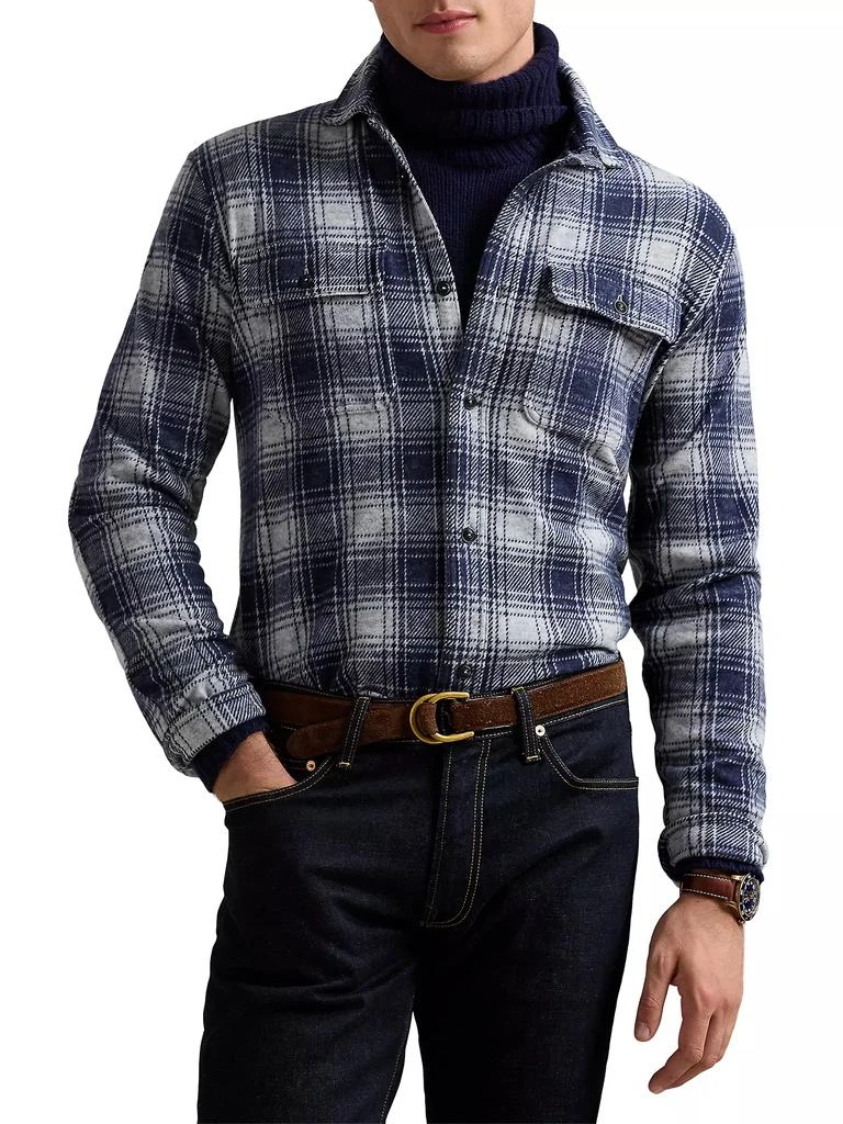 Ralph Lauren Knit Plain Flannel Shirt 1
