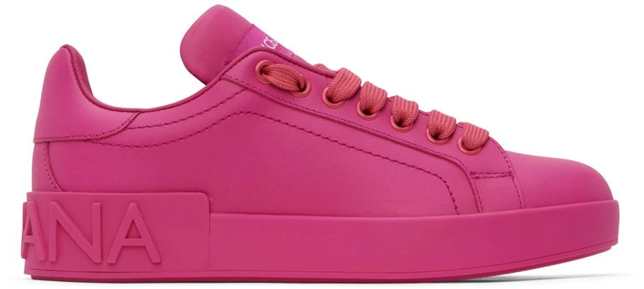 Dolce & Gabbana Pink Portofino Sneakers 1