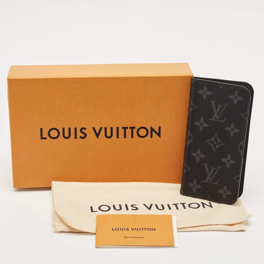 Louis Vuitton Louis Vuitton Monogram Eclipse Canvas iPhone X Folio Case 5