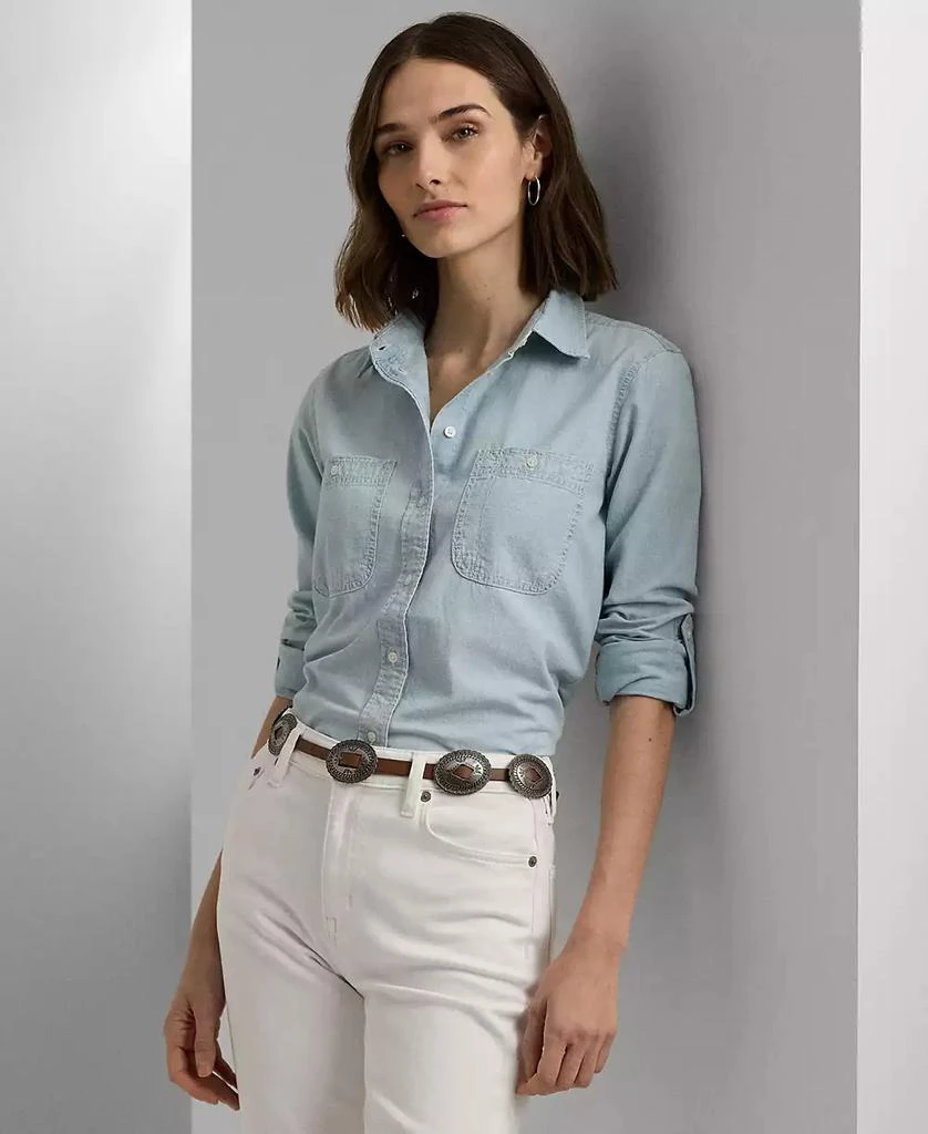 Lauren Ralph Lauren Cotton Chambray Shirt 1