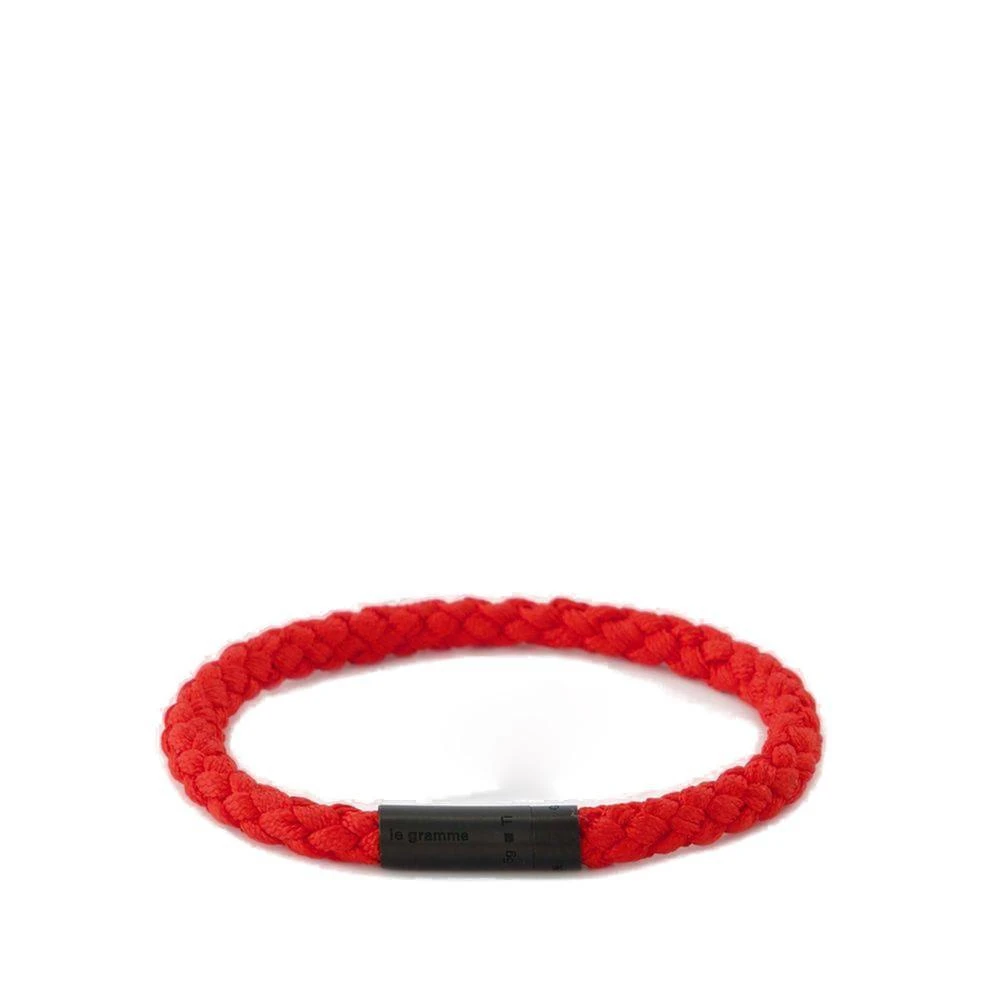 Le Gramme Le Gramme 5G Braided Logo-Engraved Bracelet 1