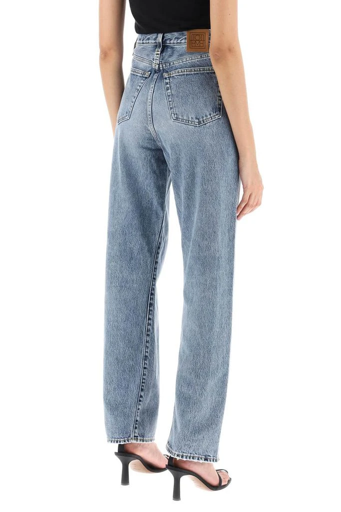 TOTEME twisted seam straight jeans 3