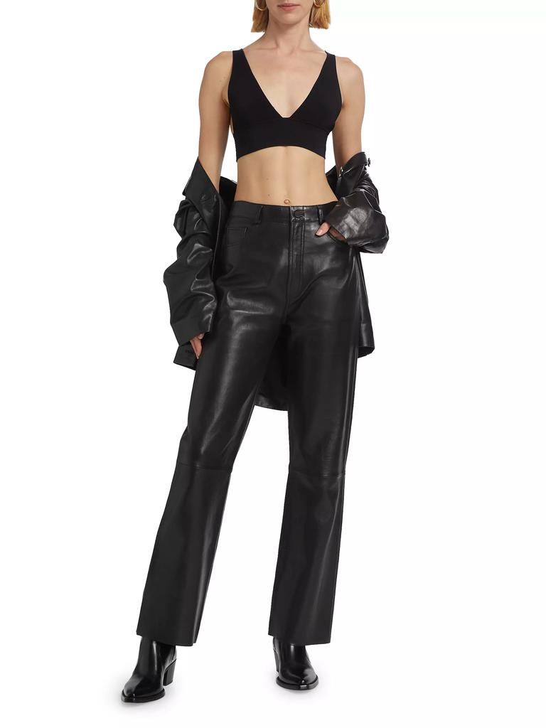 LaMarque Shannon Leather Straight-Leg Pants - Leggings - Free Shipping -  BeyondStyle