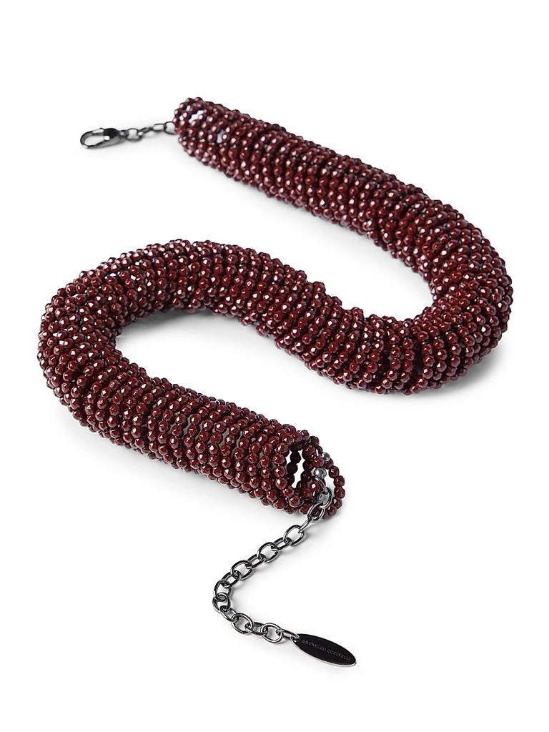 Brunello Cucinelli Hematite and Sterling Silver Choker 3