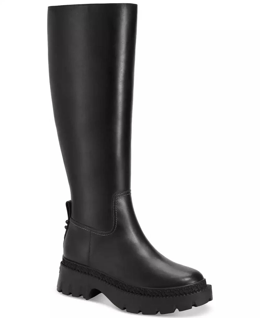 Coach Women's Julietta Sculpted C Lug Sole Tall Riding Boots 1