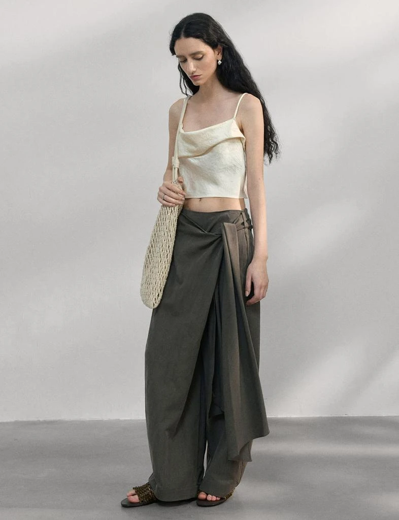 Pixie Market Side-Tie Wrap Pants 4