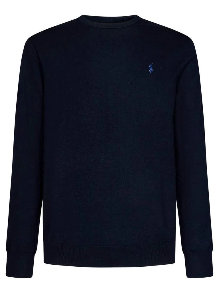 Ralph Lauren Polo Ralph Lauren Cotton Sweatshirt In Navy Blue With Logo 1