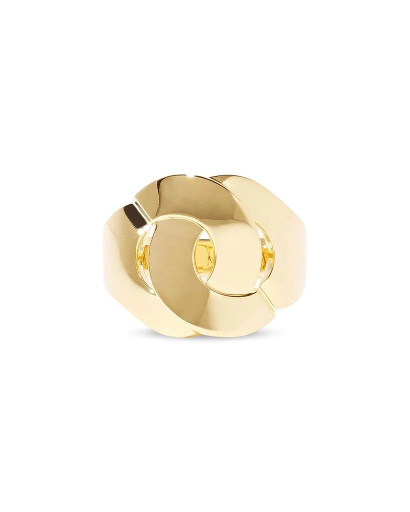 Dinh Van 18K Yellow Gold Menottes Dinh Van Polished Statement Ring 2
