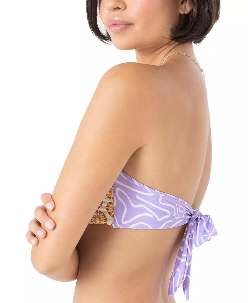 Roxy Juniors' Sunshine State Of Mind Reversible Bandeau Bikini Top