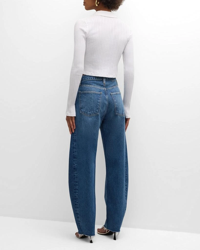 AGOLDE Luna High-Rise Curved Tapered Jeans 4