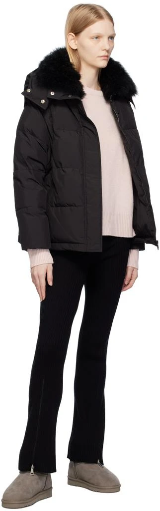 Yves Salomon Black Belted Down Jacket 5