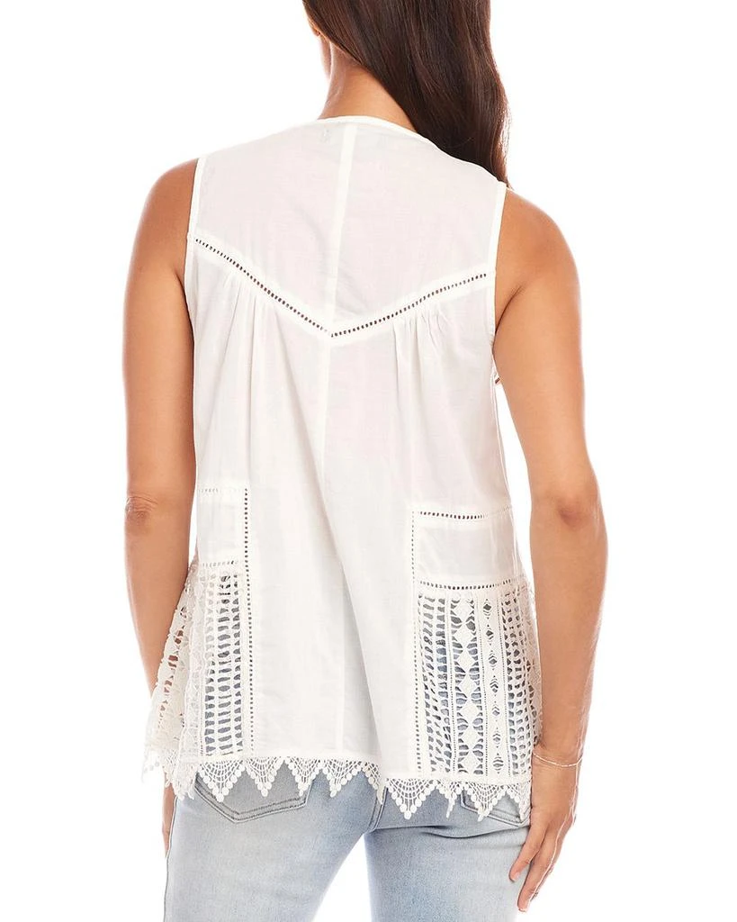 Karen Kane Petite Lace Trim Sleeveless Top 2