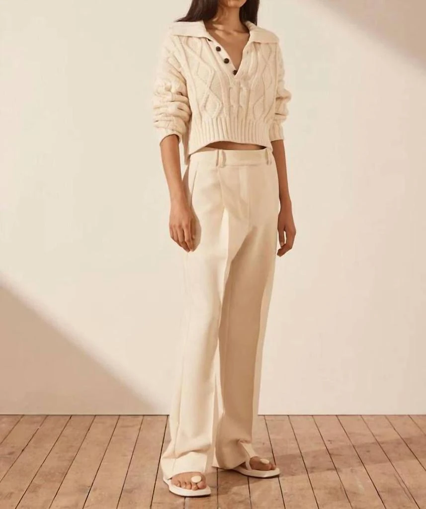 Shona Joy Shona Joy - MERCURE BUTTON UP CABLE JUMPER 3