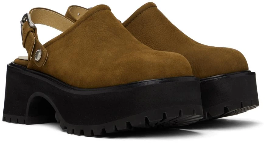 Marge Sherwood Tan 70's Clogs 4