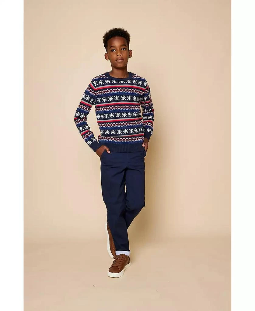 Brooks Brothers Big Boys Holiday Jacquard Sweater 3