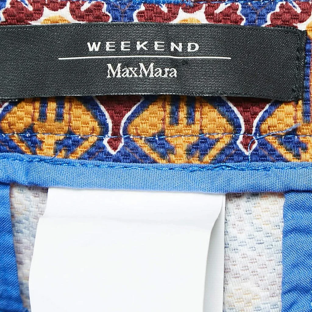 Weekend Max Mara Weekend Max Mara Multicolor Printed Cotton Capri Pants S 4