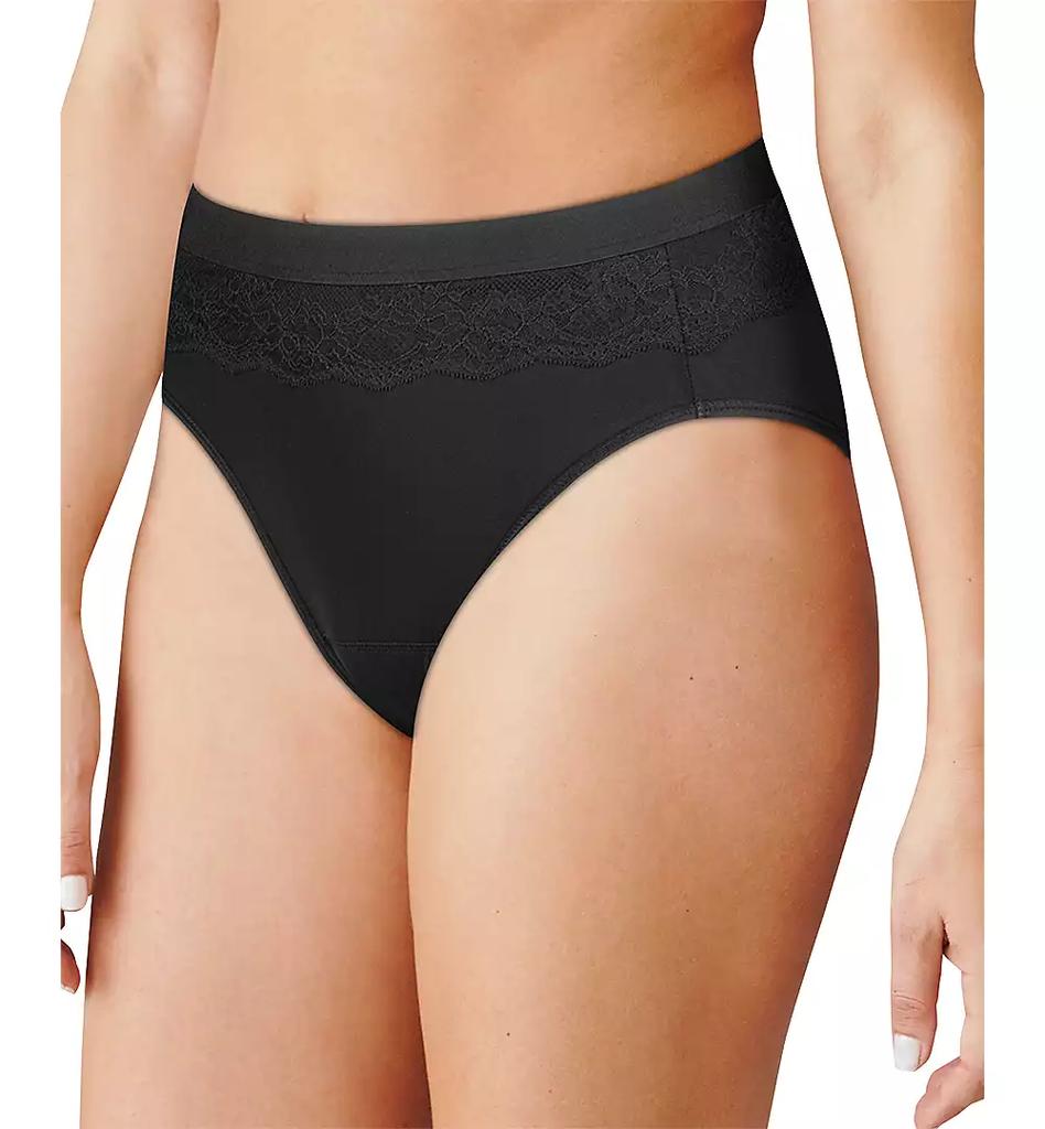 Bali Women's Light Leak Protection Hi-Cut Brief Period Underwear DFLLH1