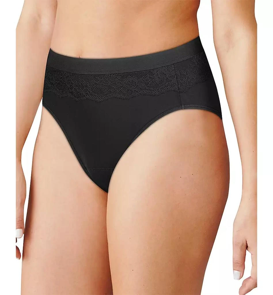 Bali Women's Light Leak Protection Hi-Cut Brief Period Underwear DFLLH1 1