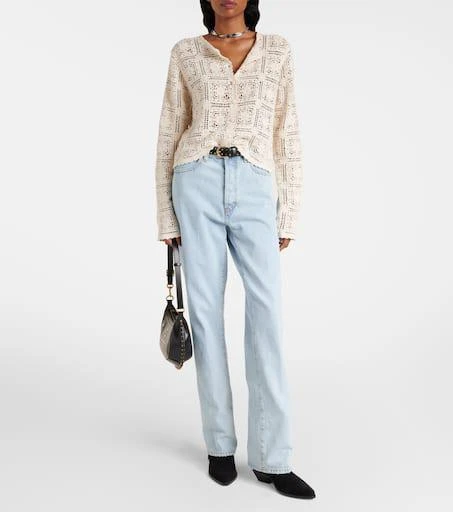 FRAME Crochet cotton cardigan 2