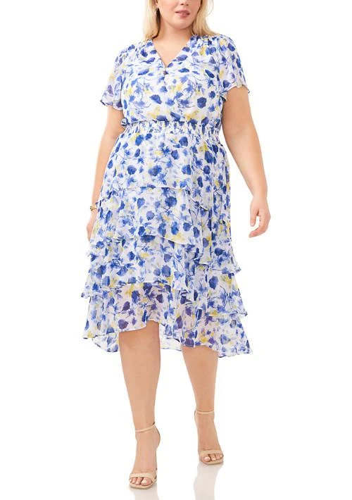 Vince Camuto Plus Size 4 Tier Layered Dress